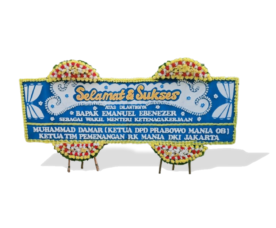 Papan Bunga Ucapan Selamat Pelantikan - Landscape