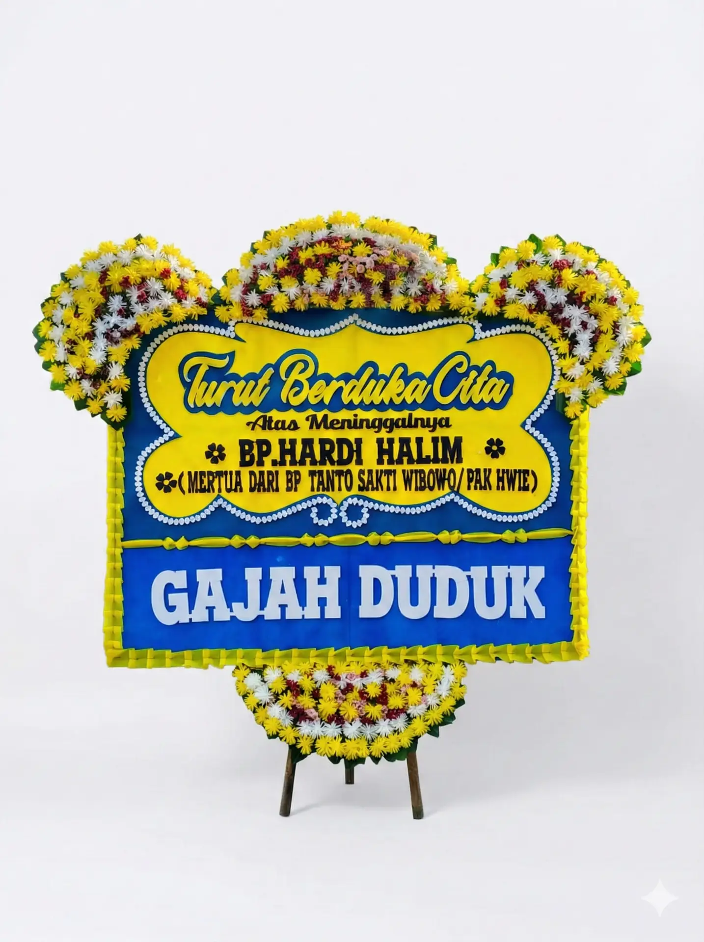 Bunga Papan Duka Cita (Seri Blue & Yellow)