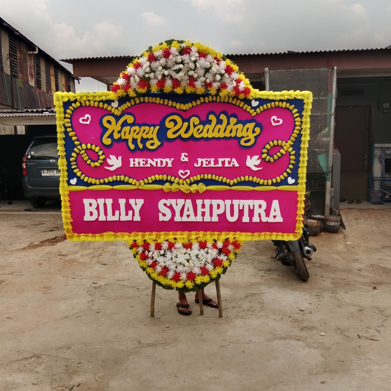 Papan Bunga Happy Wedding - Pink Romance Series - Gambar 2