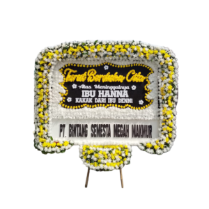 Bunga Papan Duka Cita Eksklusif - White Series
