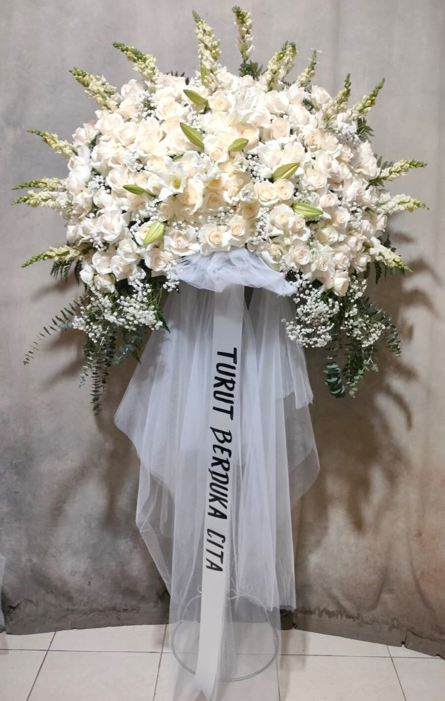 Standing Flower Mawar Putih