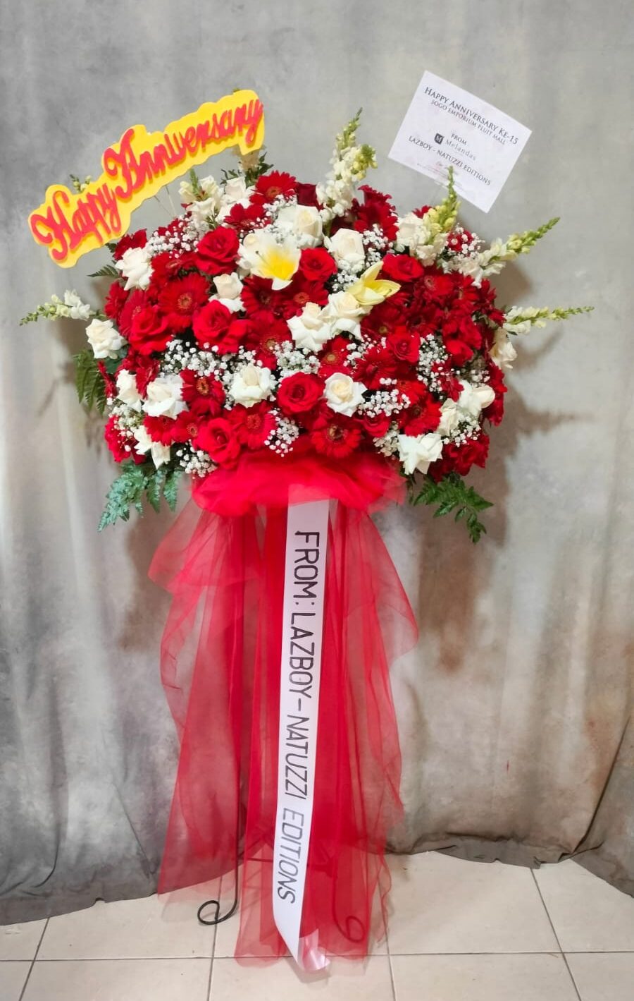 Standing Flower Merah Putih
