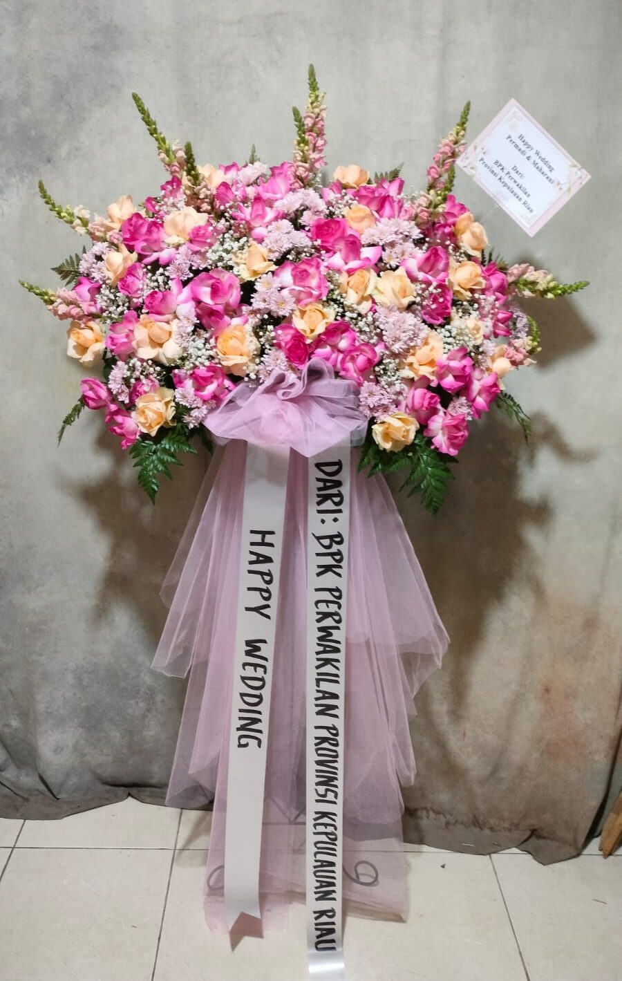 Standing Flower Pink Peach