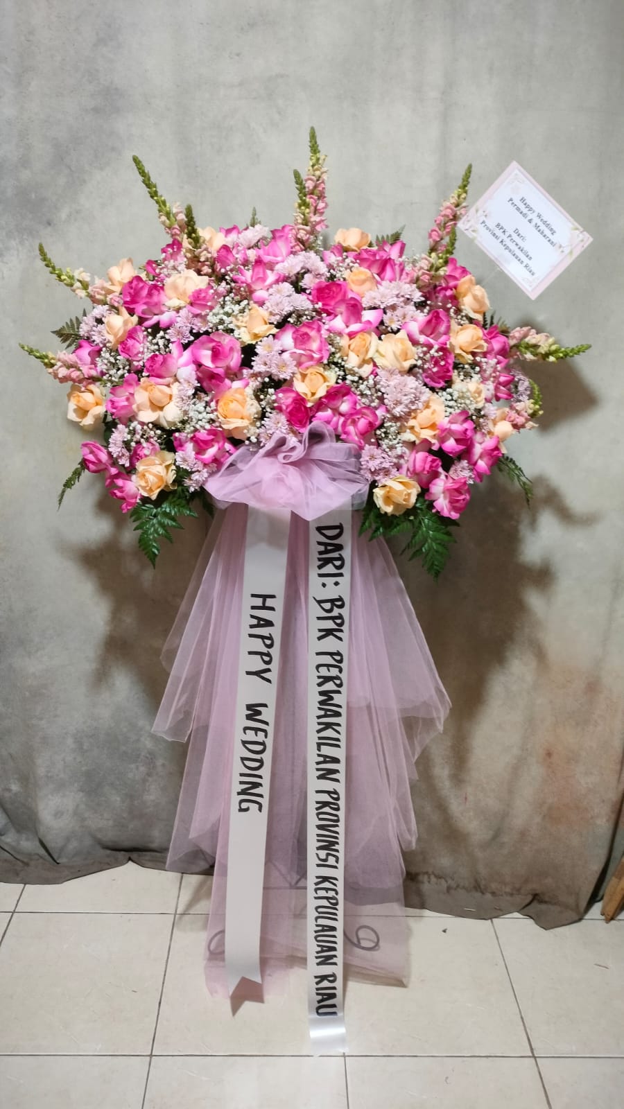 Standing Flower Pink Peach