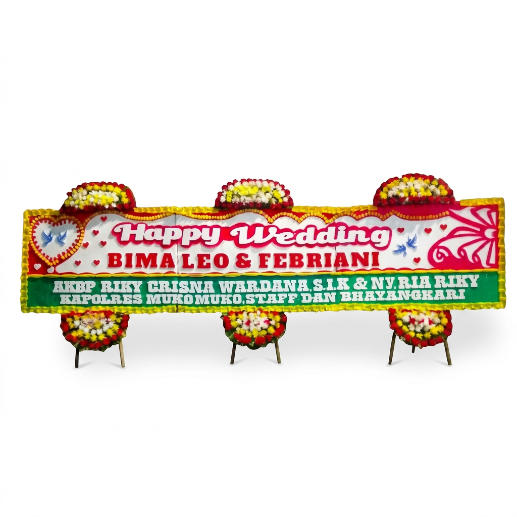 Papan Bunga Gandeng Wedding 2